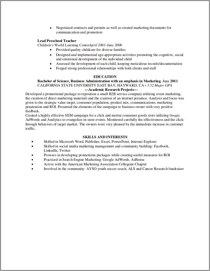 Recruiting Coordinator Resume Samples Entry Level