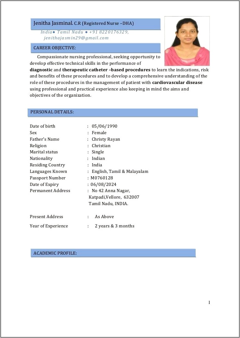 Registered Nurse Skill List For Resume