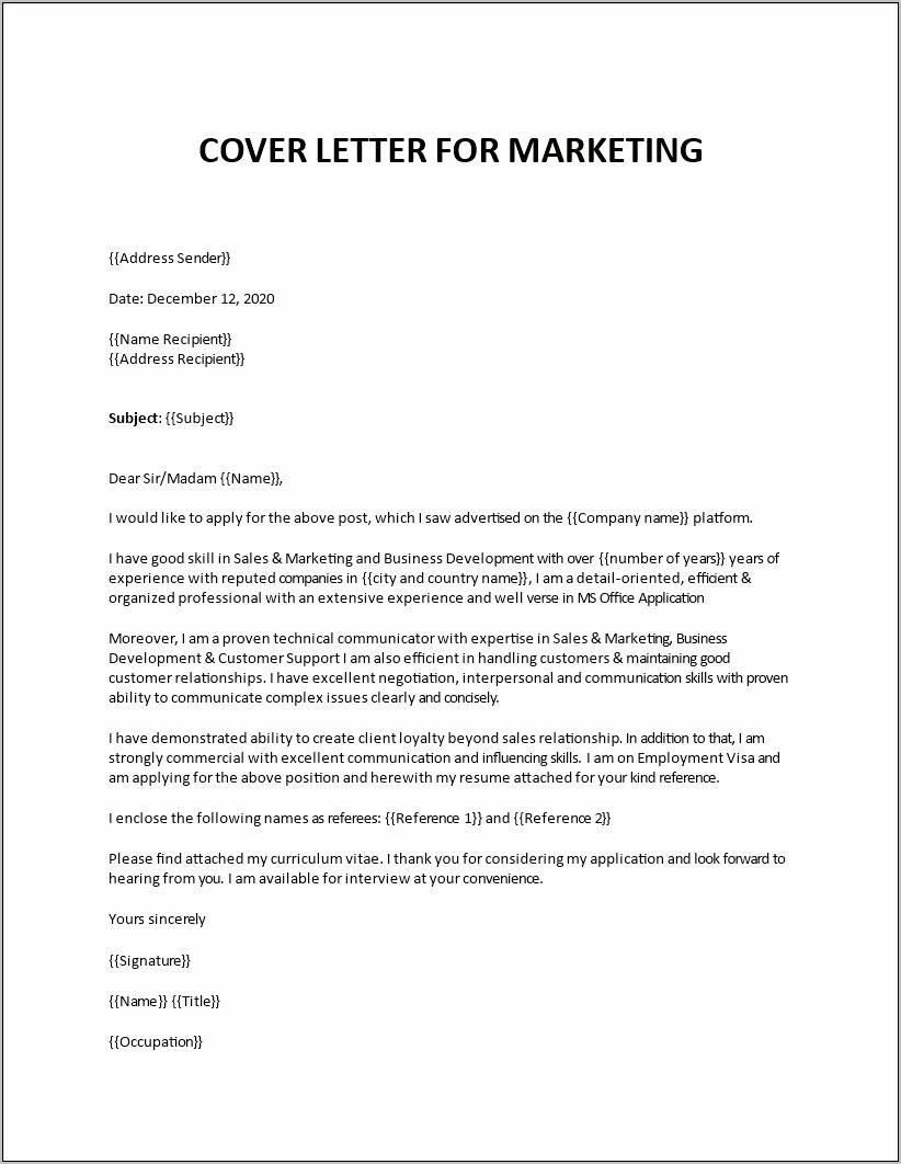 Relationship With Resume To Cover Letter