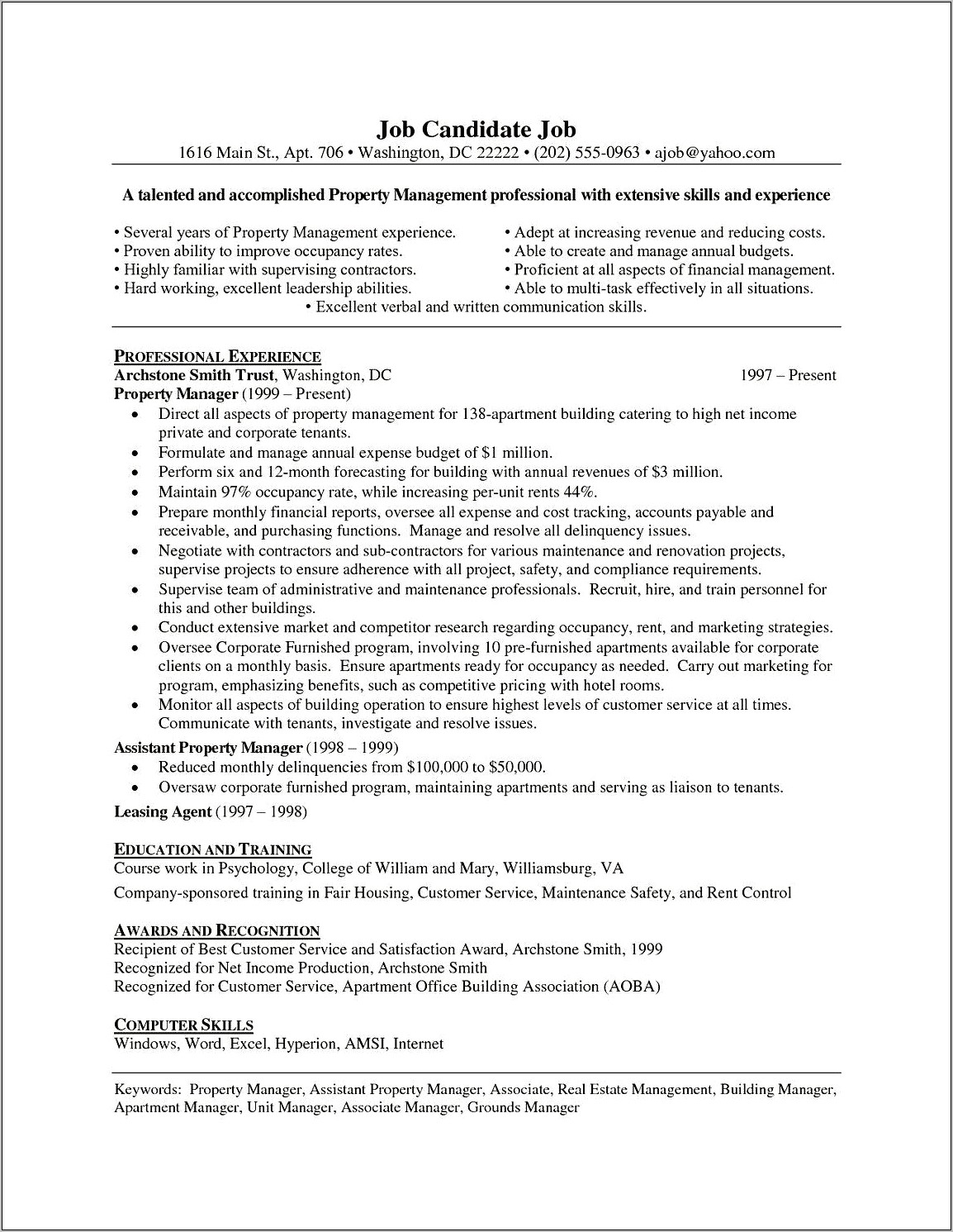 Rental Resume Templates For Multiple Renters