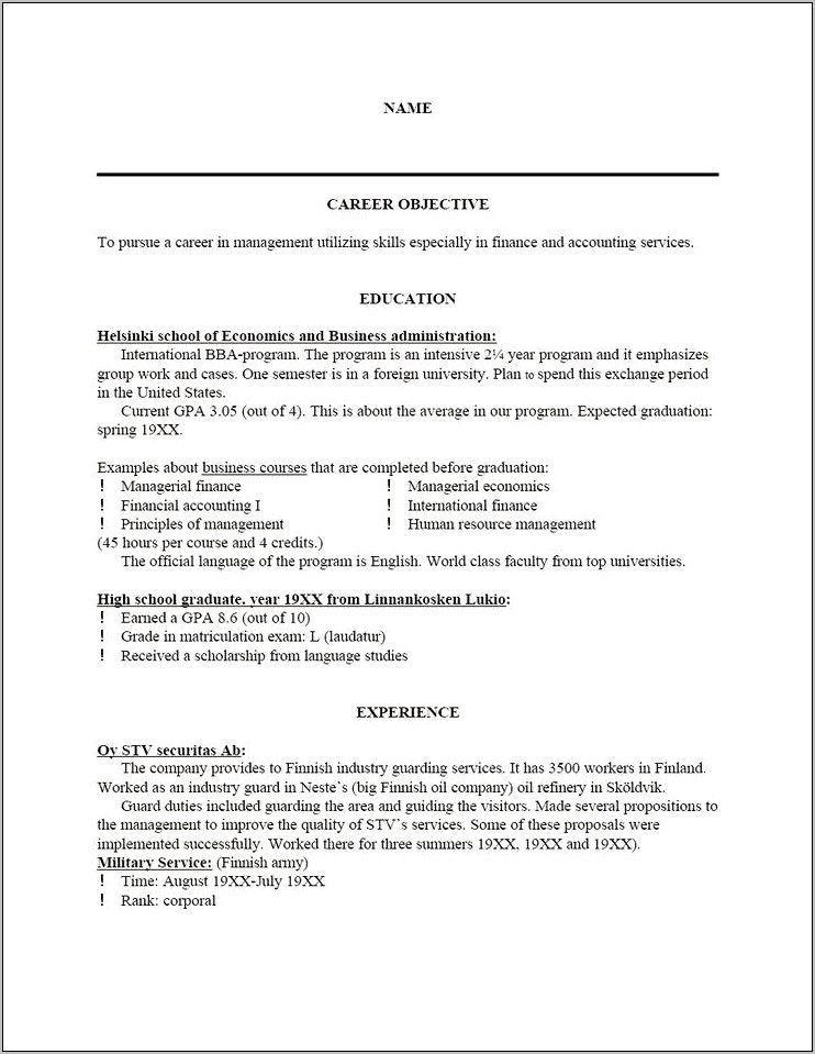 Resume And Cover Letter In One Pdf