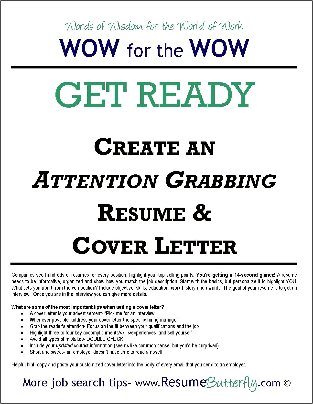Resume And Cover Letter Site Blog