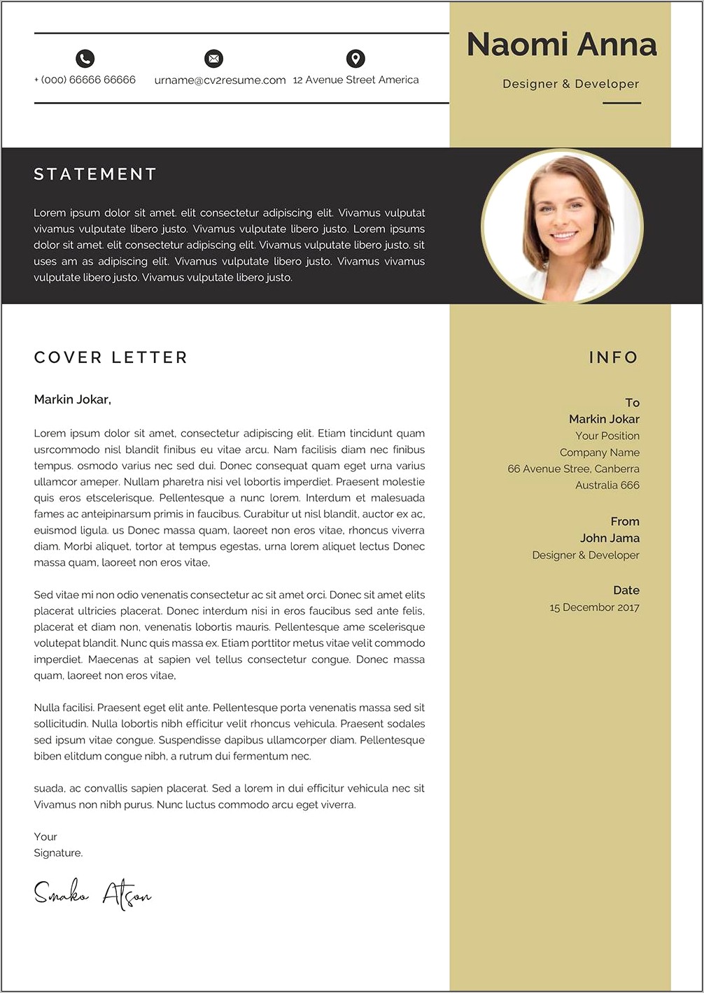 Resume And Cover Letter Templates Australia