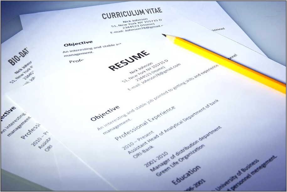 Resume And Cv Difference Cover Letter