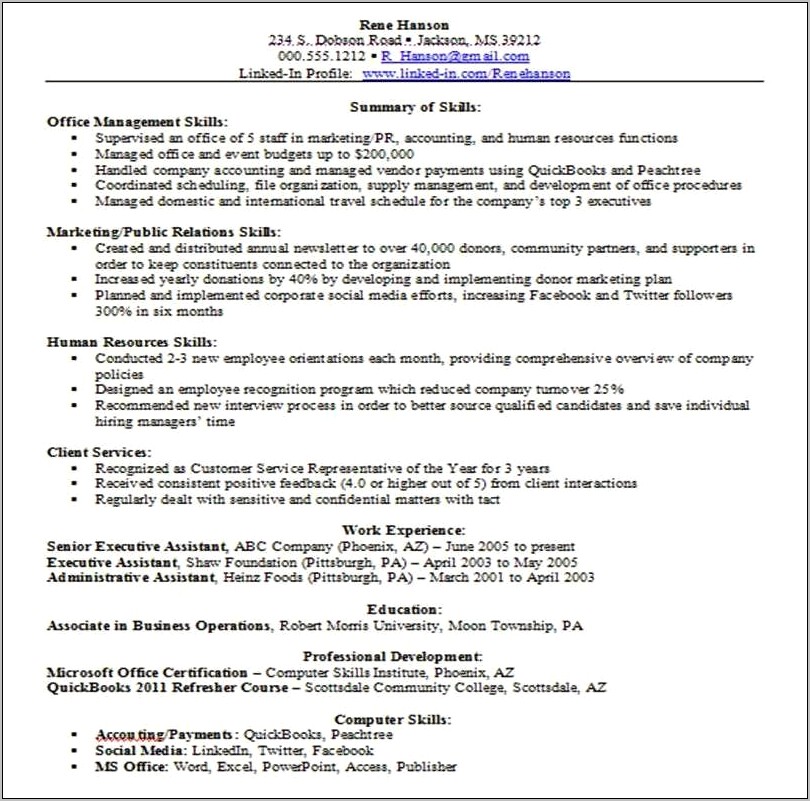 Resume Best Resume For Director Of Donor Develipment