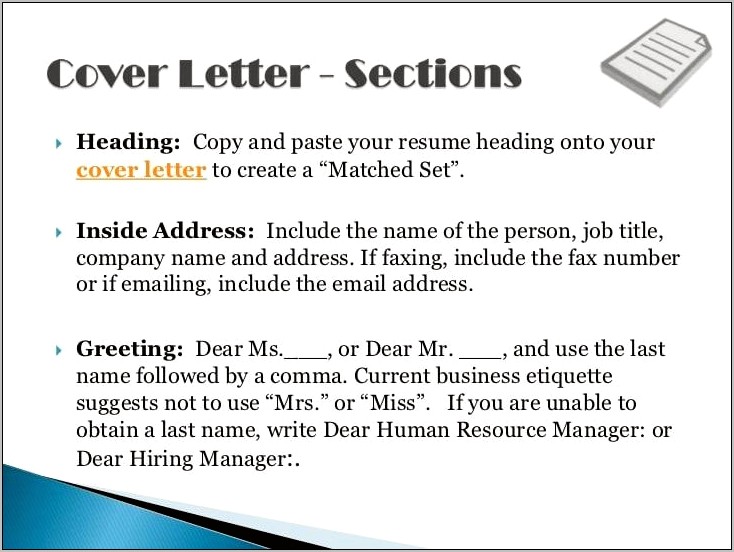 Resume Cover Letter Copy And Paste