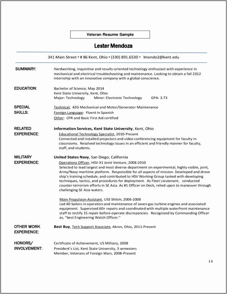 Resume Cover Letter Examples Tech Support