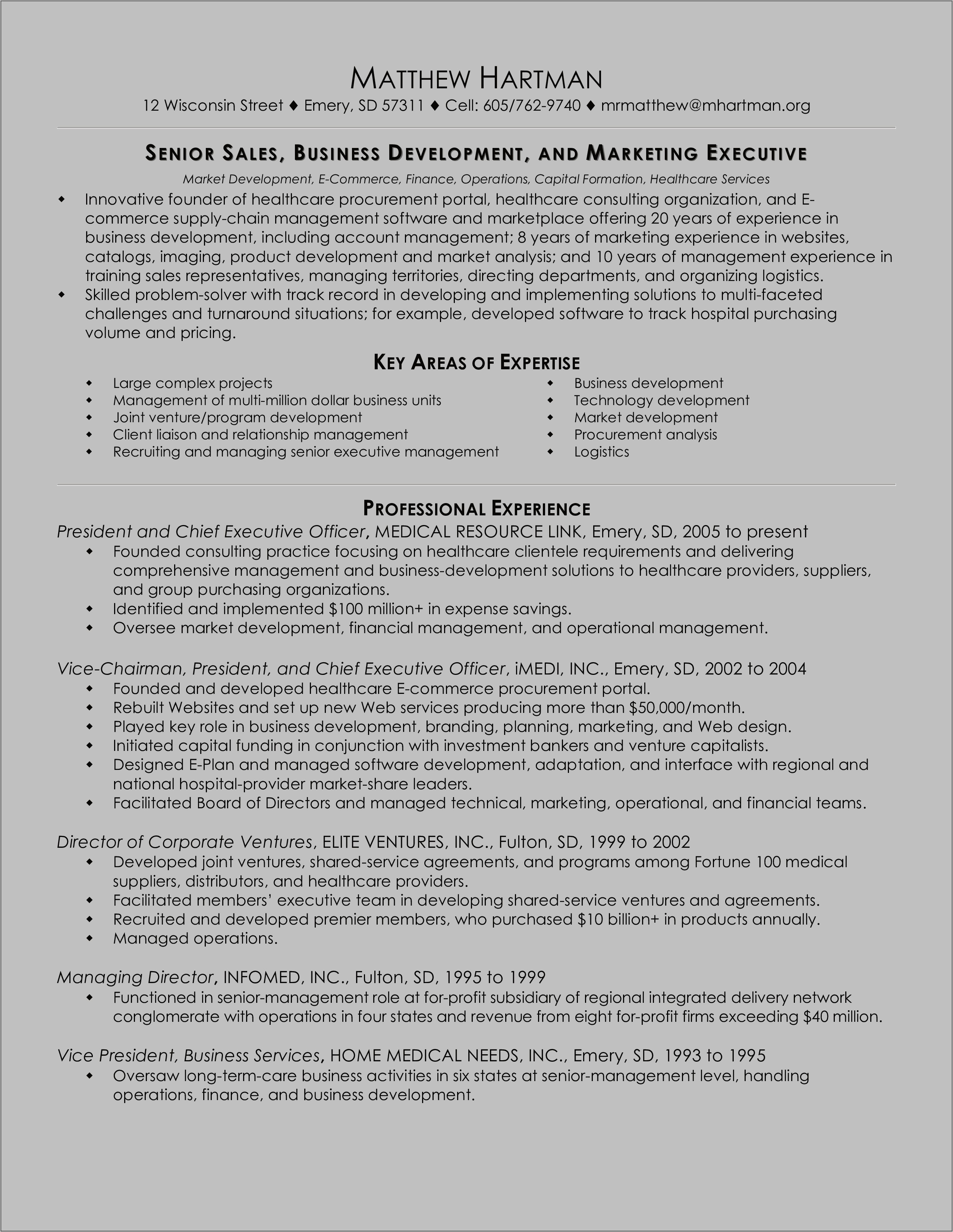 Resume Cover Letter For Buiness Owner