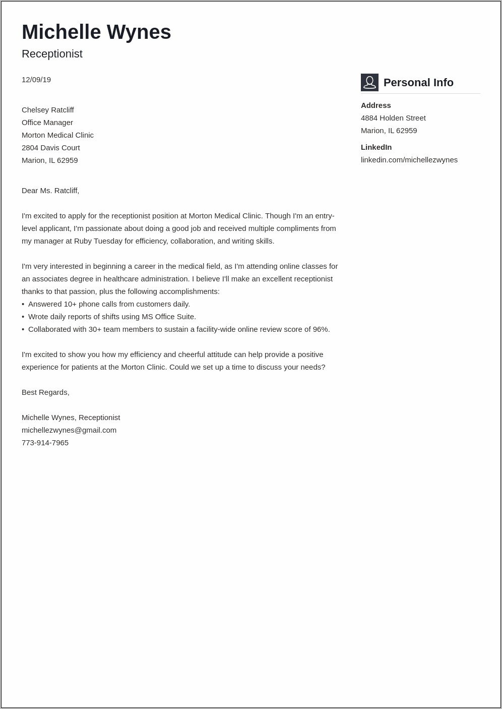 Resume Cover Letter For Electrician Apprentice
