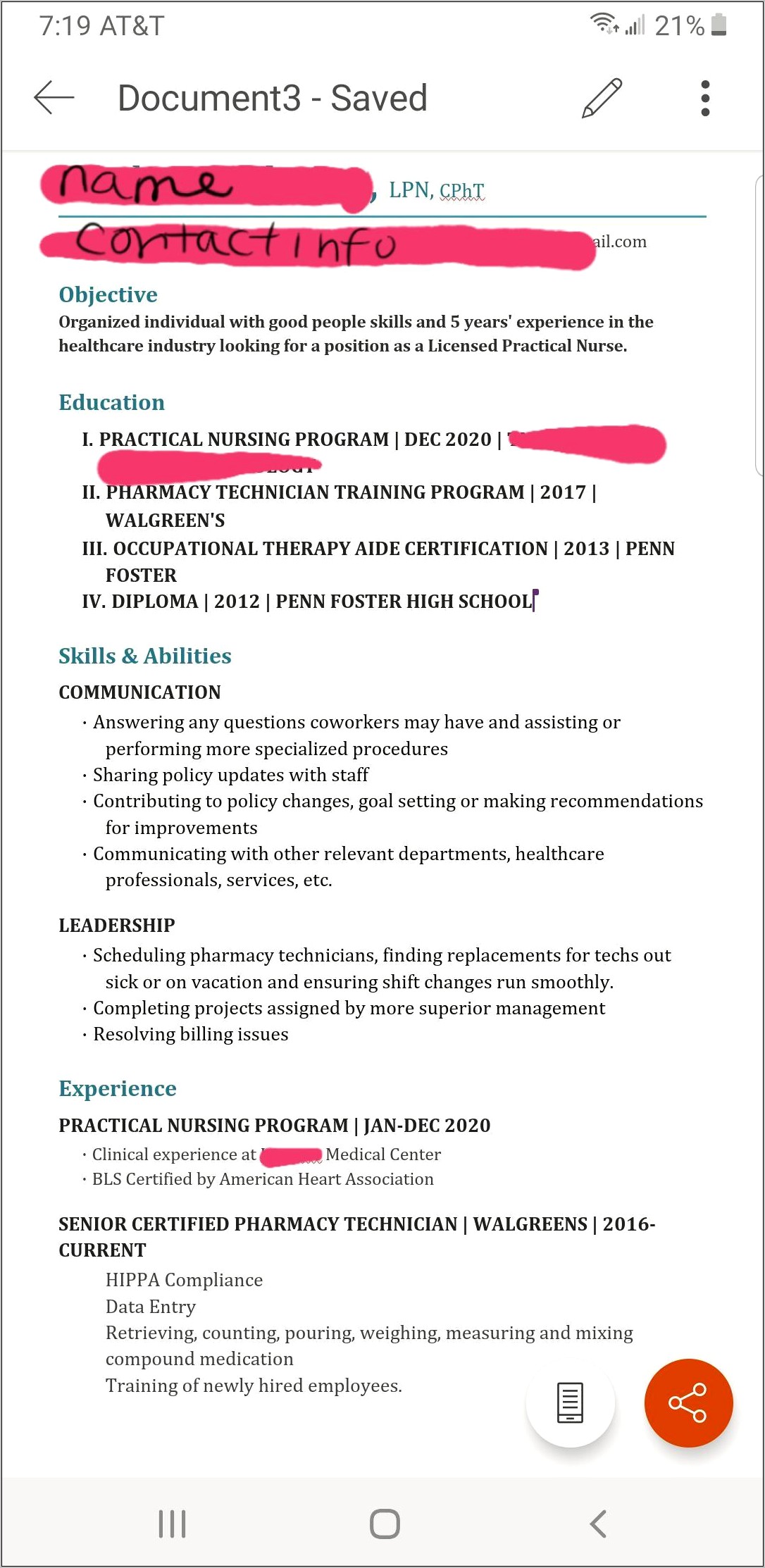 Resume Cover Letter For Lpn Position