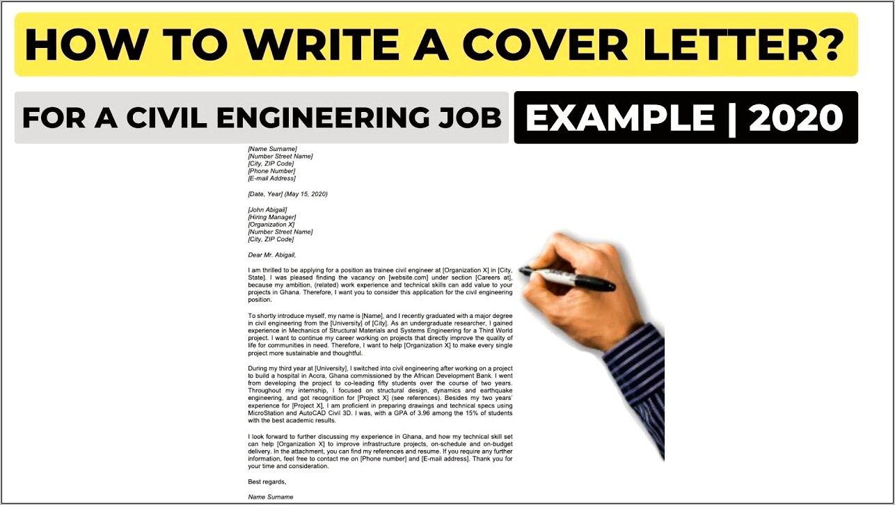 Resume Cover Letter Sample Engineer