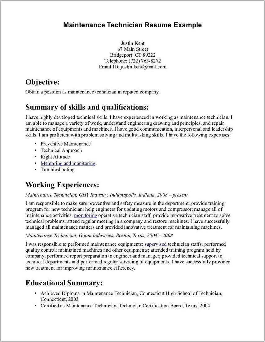 Resume Cover Letter Samples For Mechanical Engineers