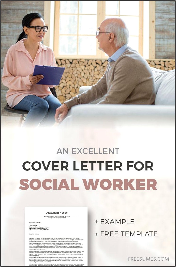 Resume Cover Letter Samples For Social Workers