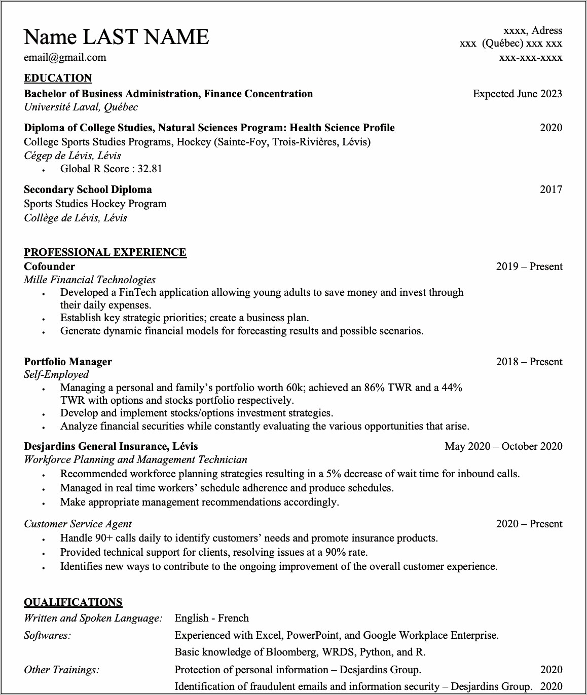 Resume Deal Experience Wacc Analysis Wall Street Oasis
