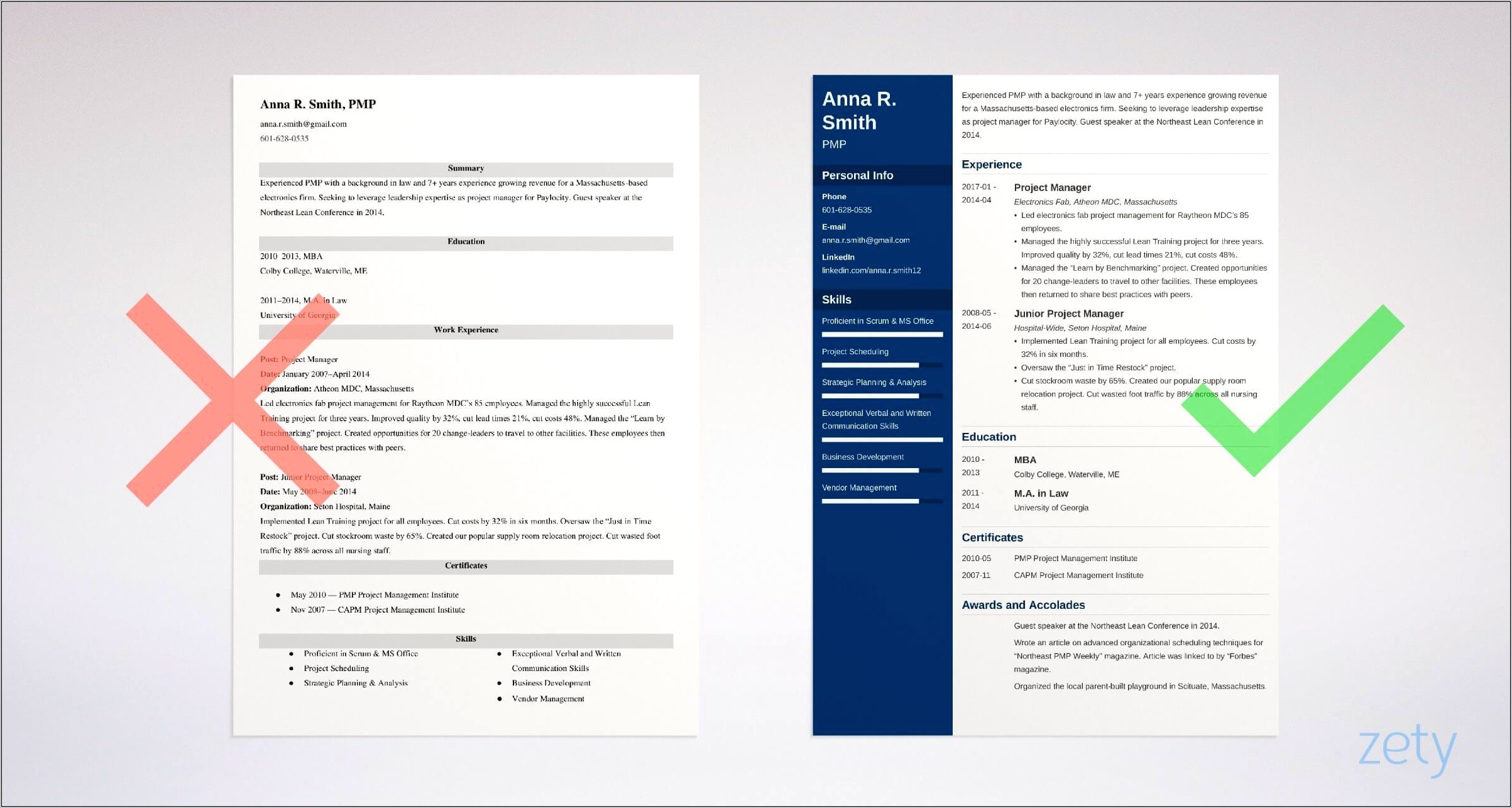 Resume Example It Focused Project Manager