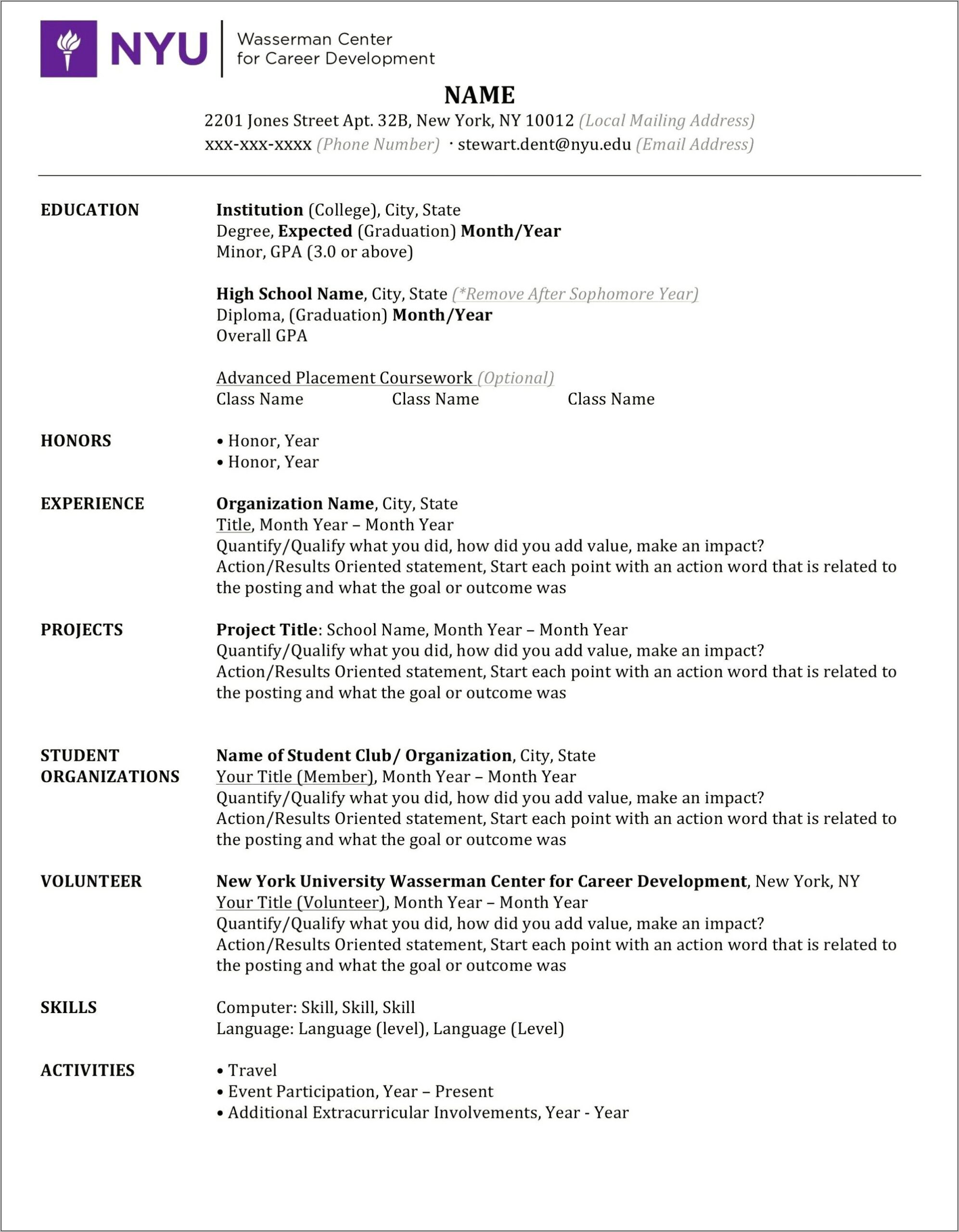 Resume Example Same Company Multiple Positions