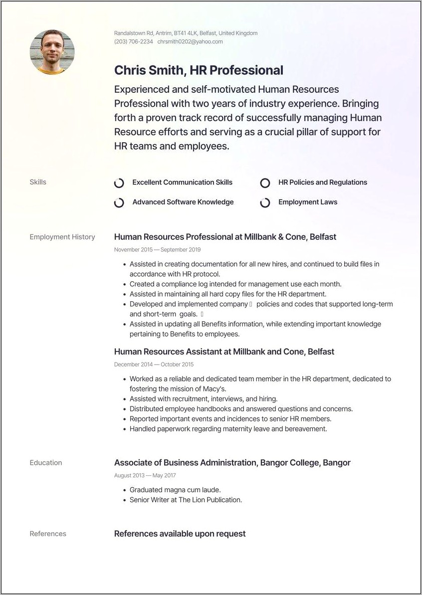 Resume Examples Education As A College Student