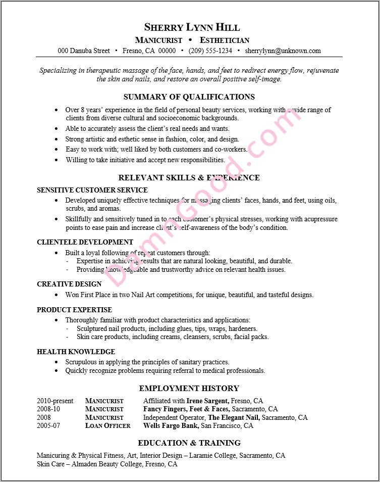 Resume Examples Education Section No Degree
