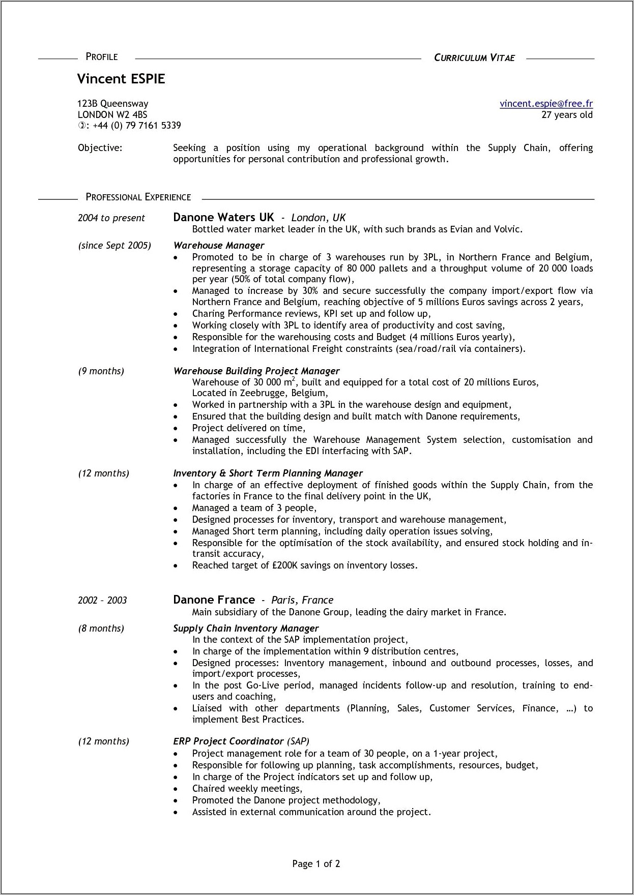 Resume Examples For 50+ Year Olds