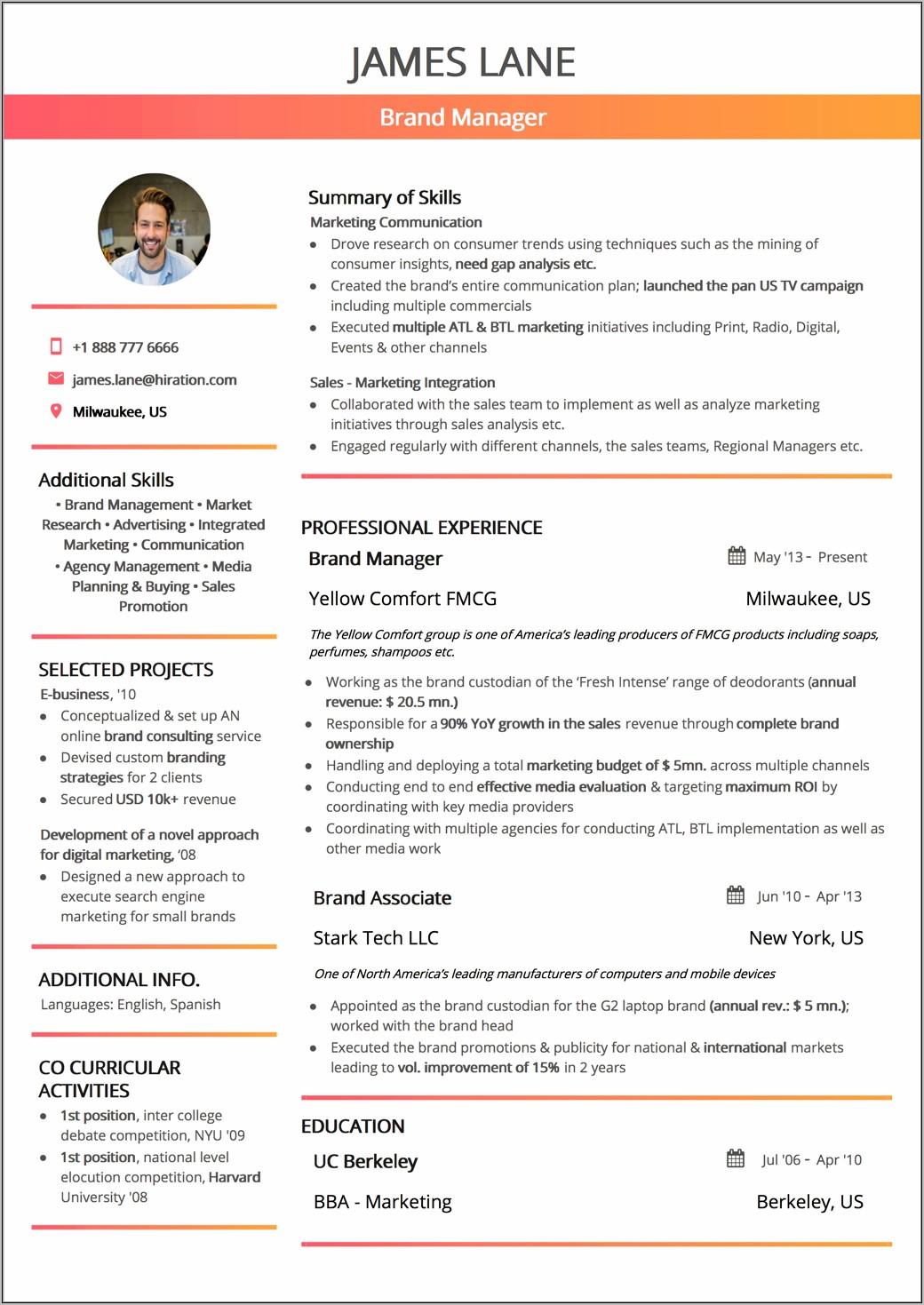 Resume Examples For A Career Change