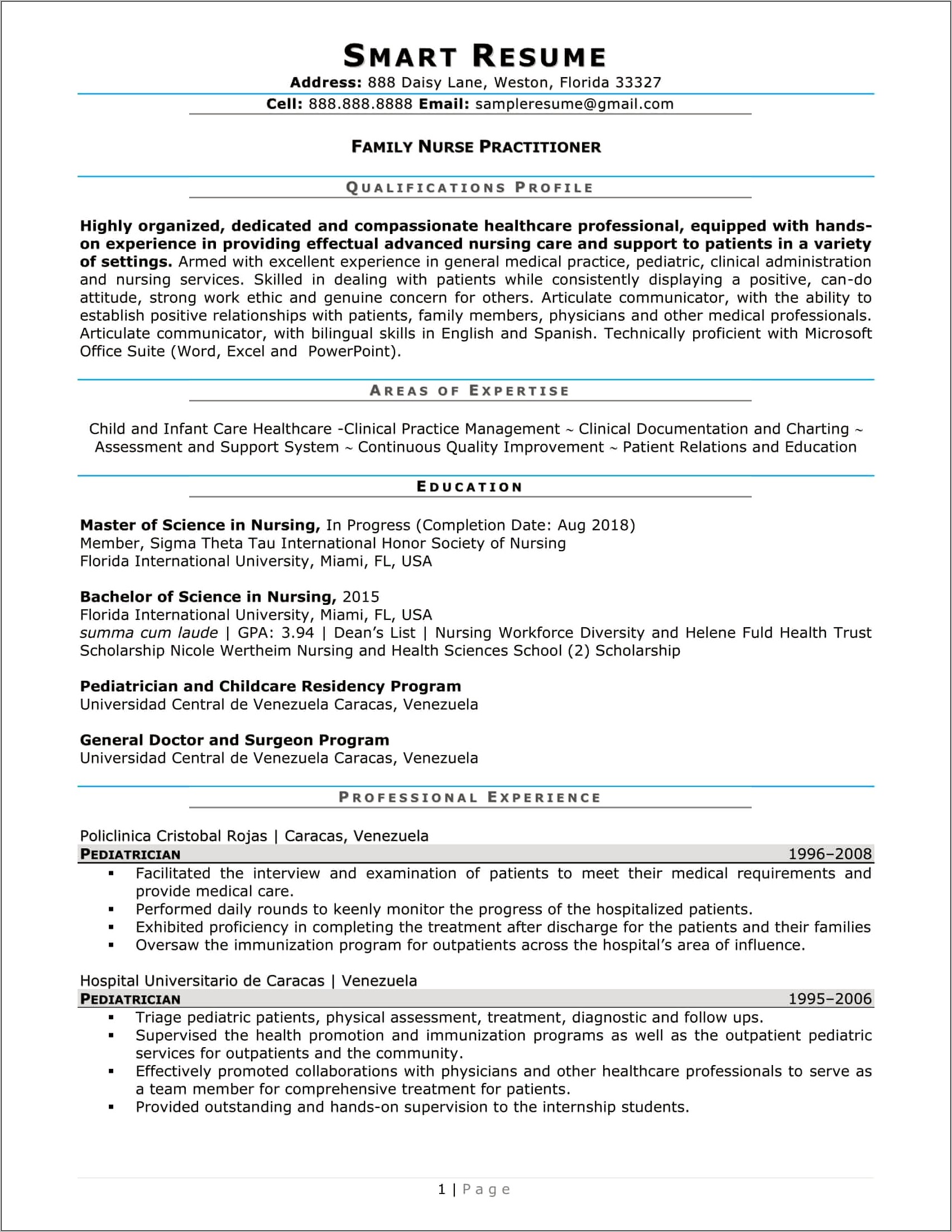 Resume Examples For Assessments In A Hospital