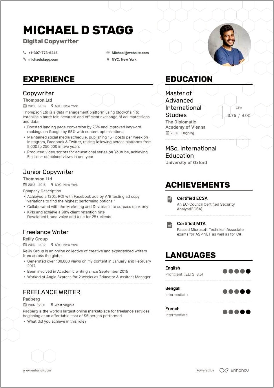 Resume Examples For Copyediting And Proofreading