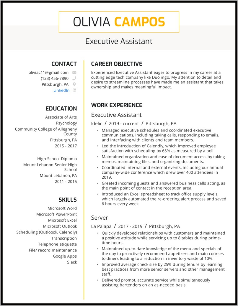 Resume Examples For Highschool Students Canada