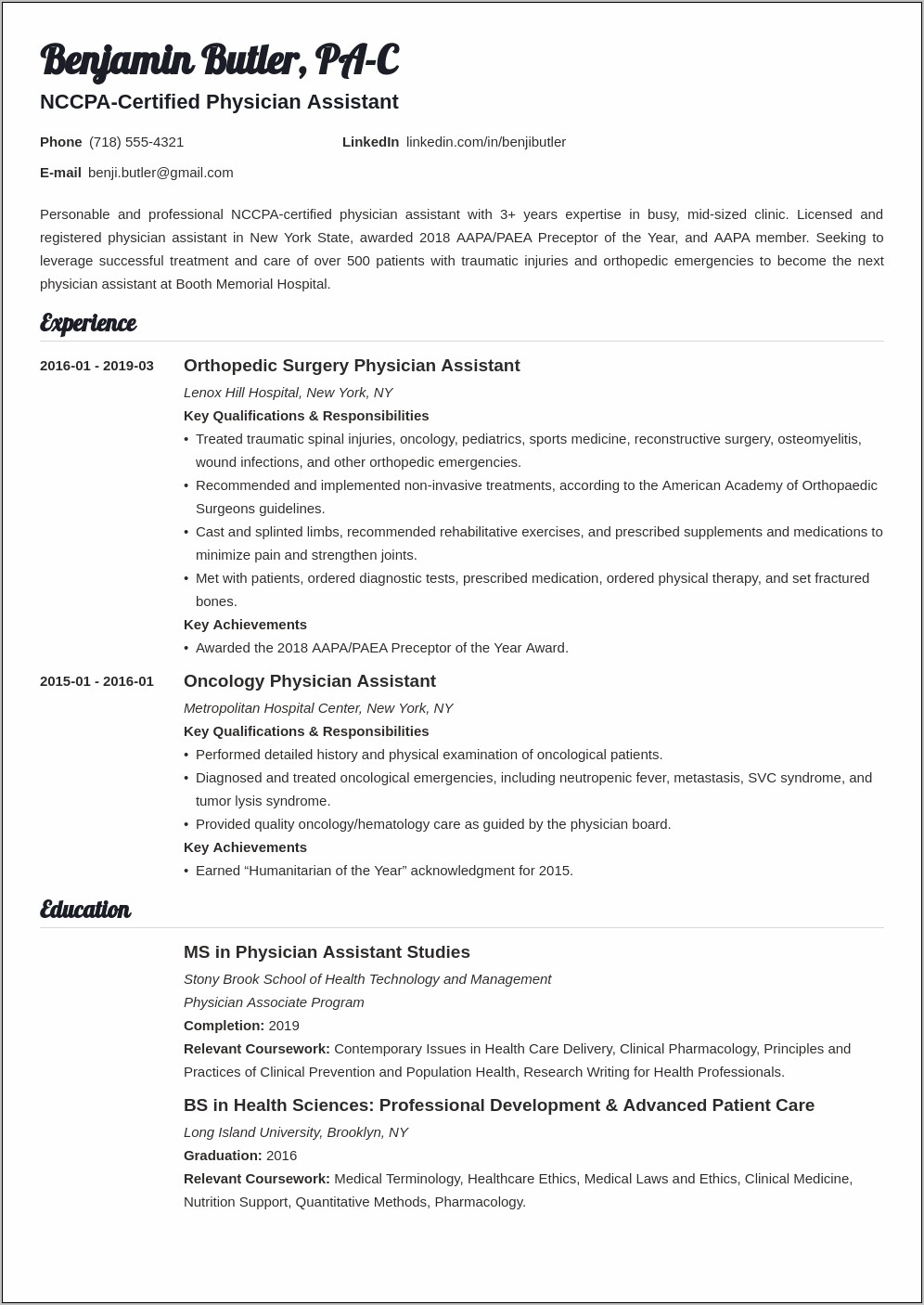 Resume Examples For Medical Assistant For Plastic Surgeons