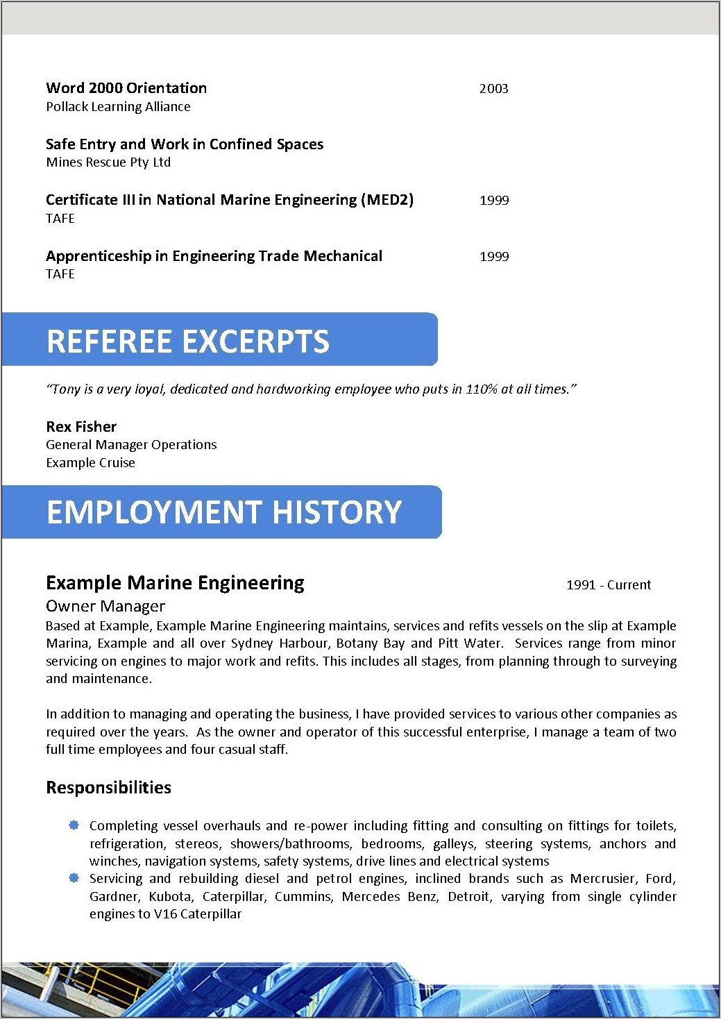 Resume Examples For Oil And Gas Industry
