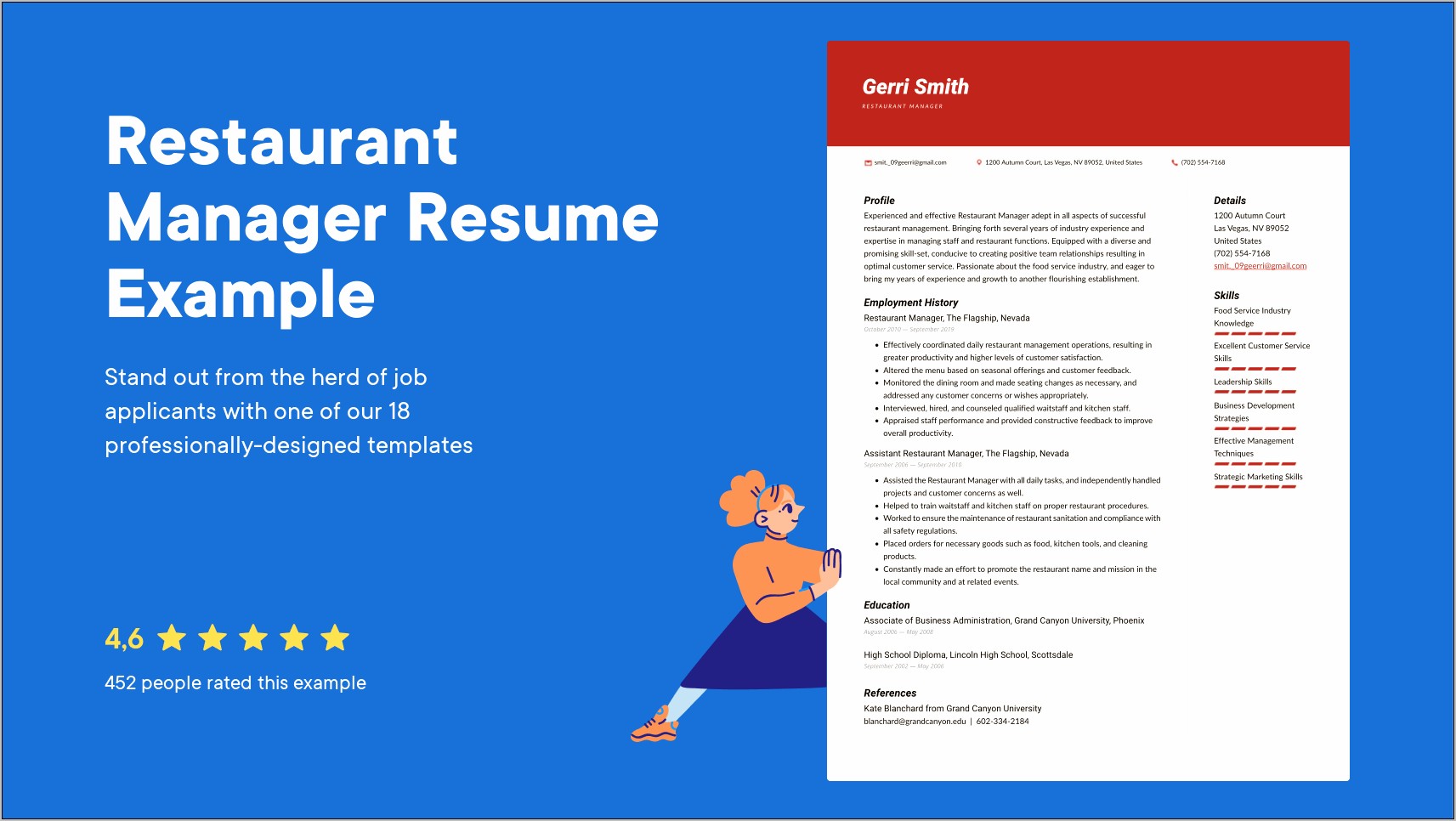 Resume Examples For Resturant Manager