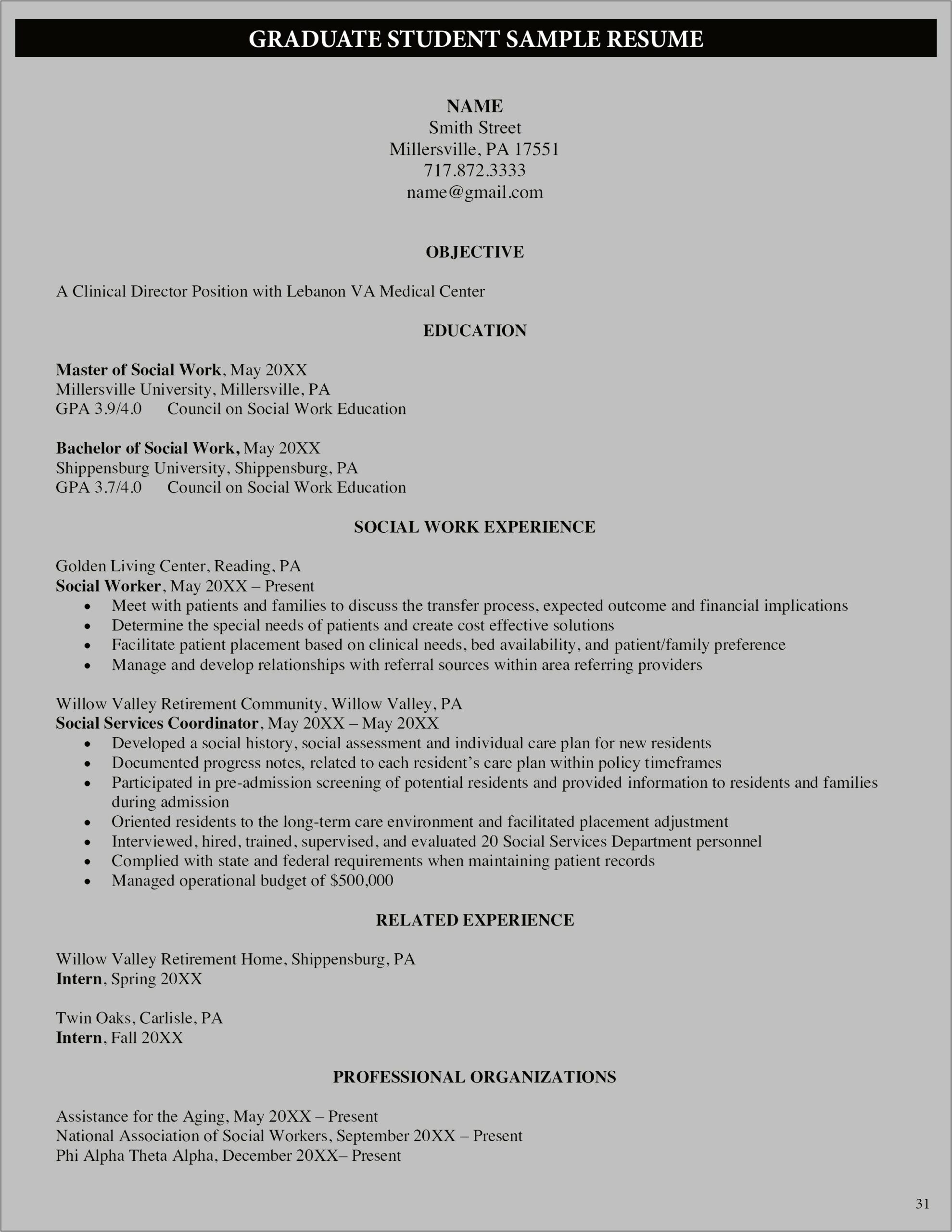 Resume Examples For Special Needs Workers