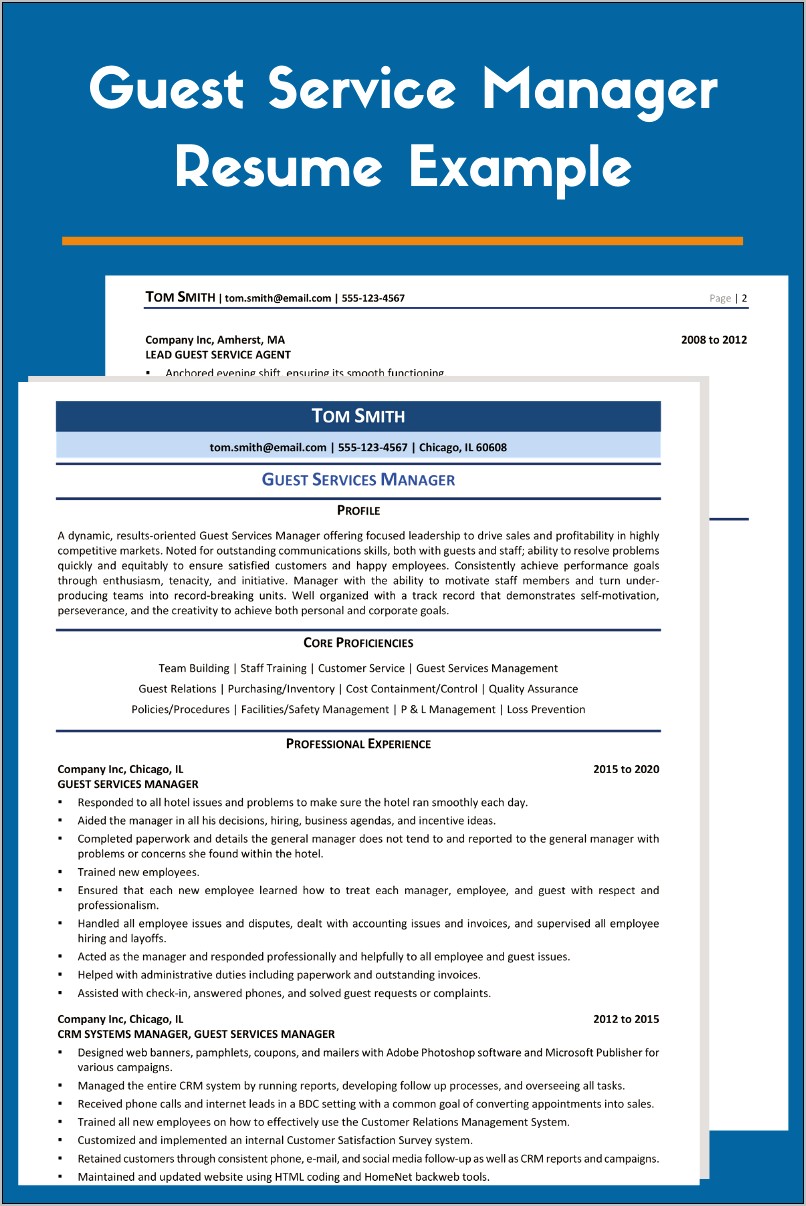 Resume Examples For Staff Development