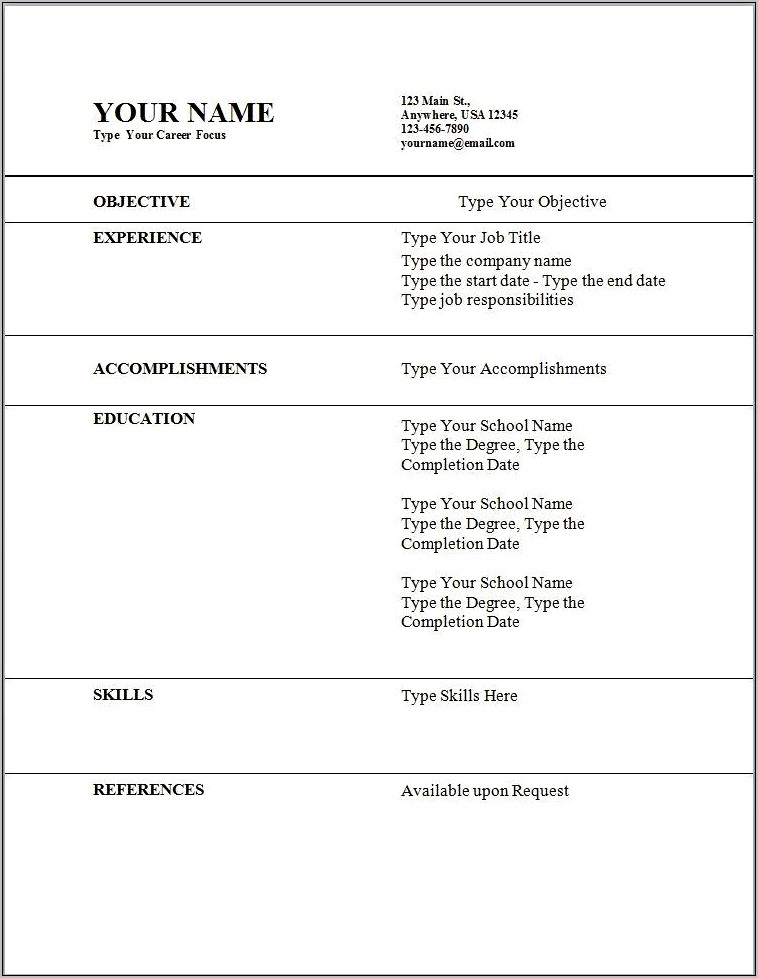 Resume Examples For Students First Job
