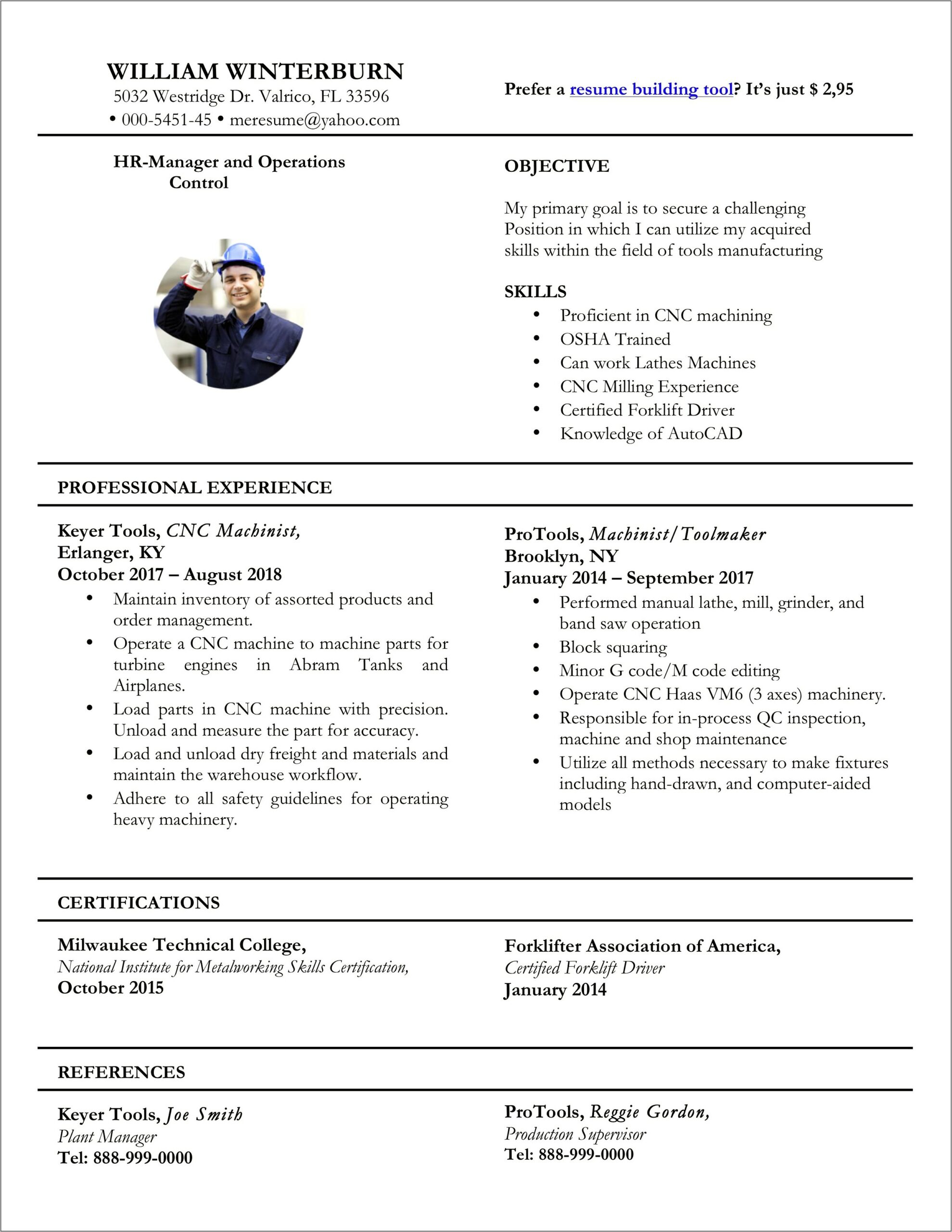 Resume Examples I Can Copy And Paste