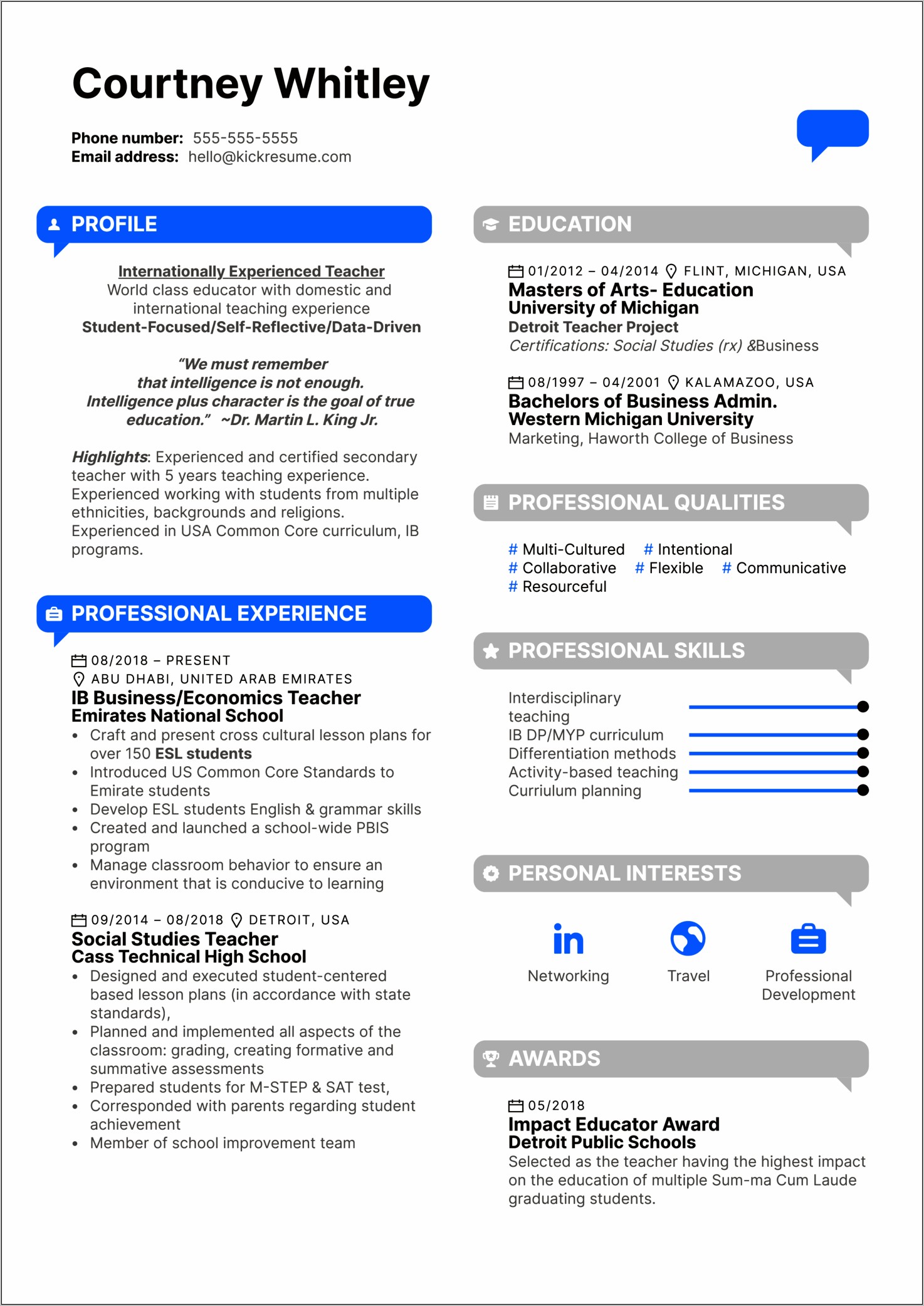 Resume Examples Of Students With Masters