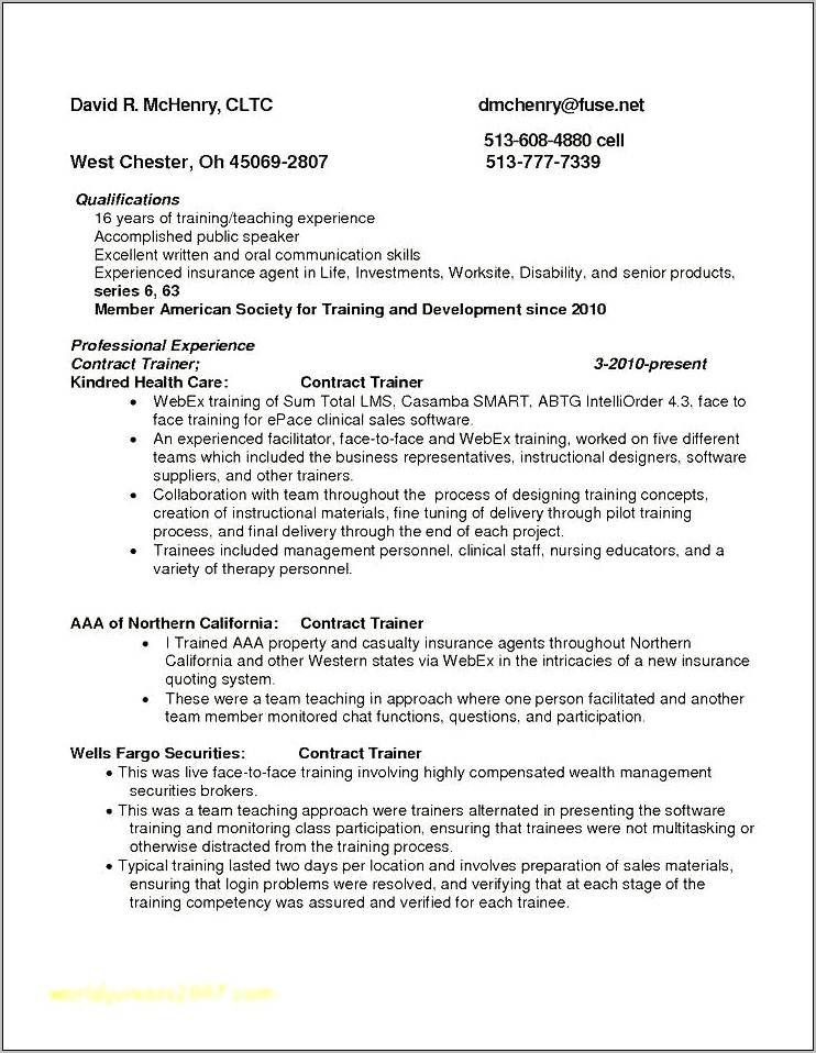 Resume Examples Property And Casualty Insurance