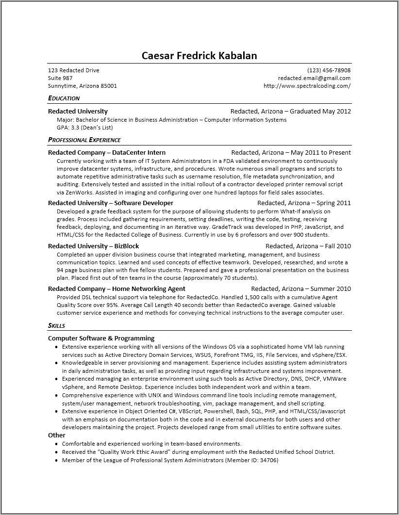Resume Examples That Guarenteed An Interview