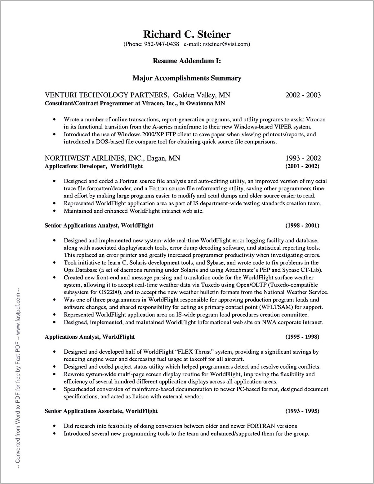 Resume Examples With Accomplishments Under Work Experienec