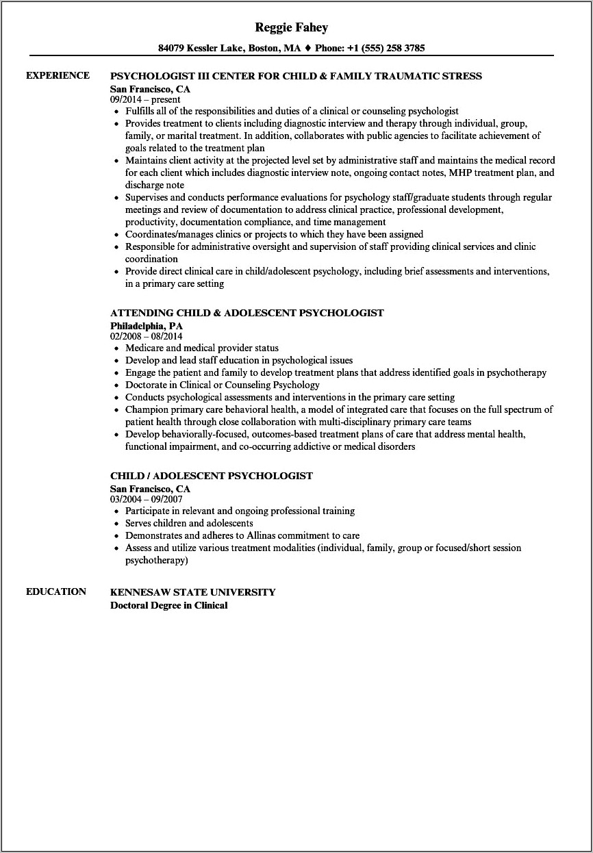 Resume For Day Program Worker For Autistic Children