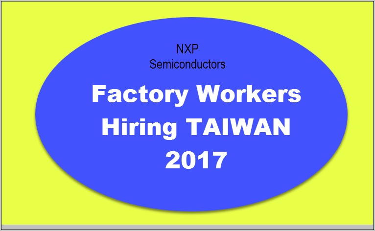 Resume For Factory Worker In Taiwan