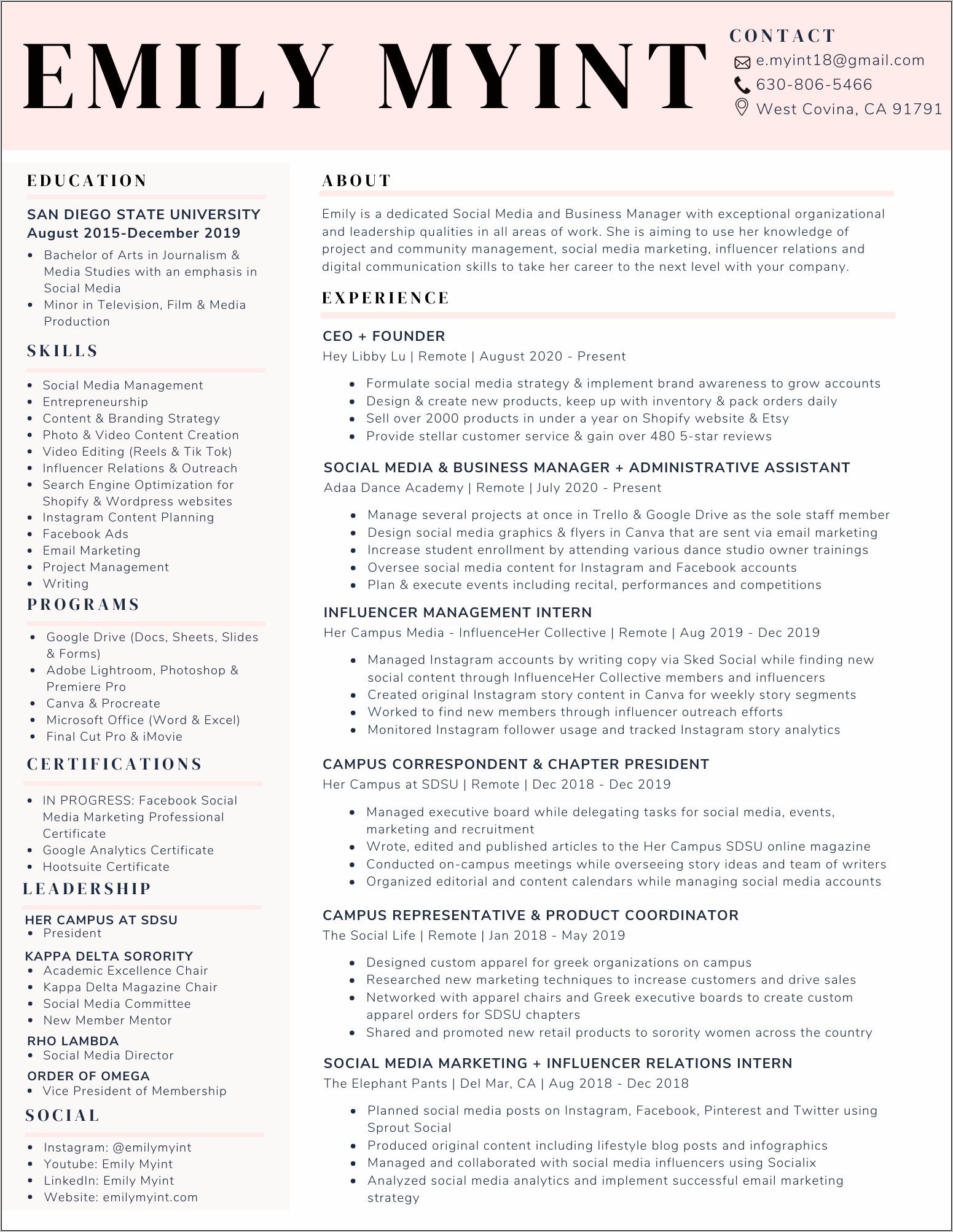 Resume For Project Managers Reddit