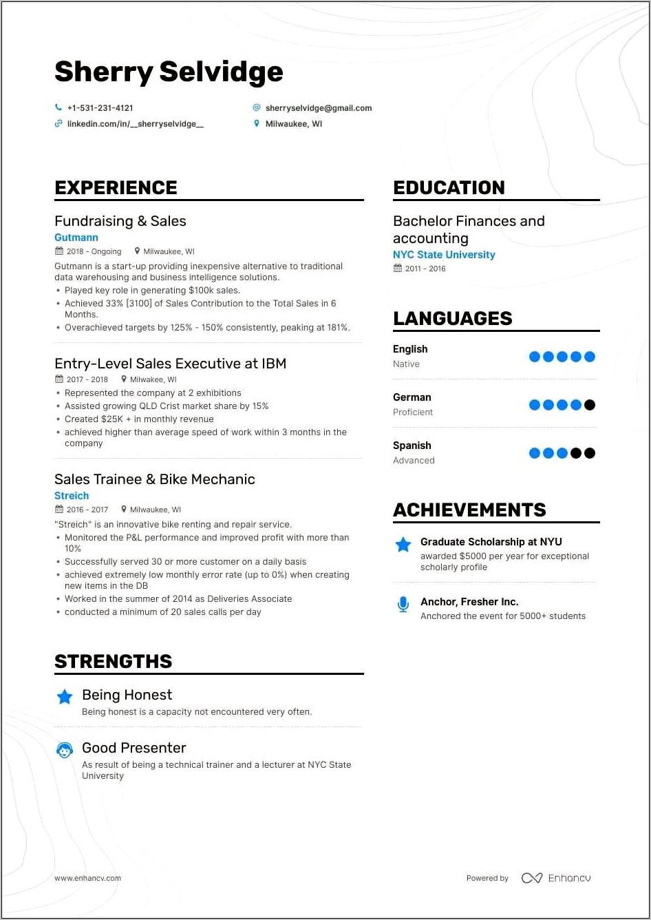 Resume For Sales Lady With No Experience
