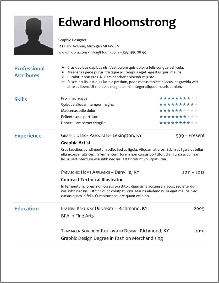 Resume Format Download In Ms Word 2007 Free