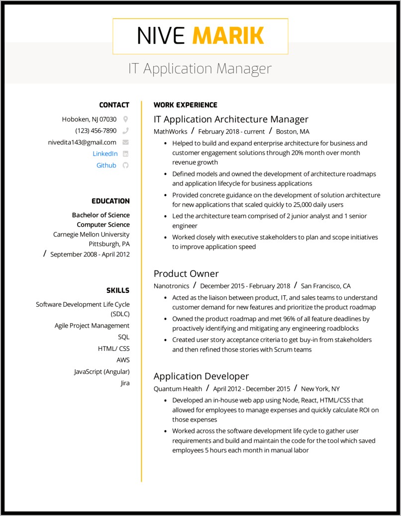 Resume Format Examples 2018 Medical Science Liaison