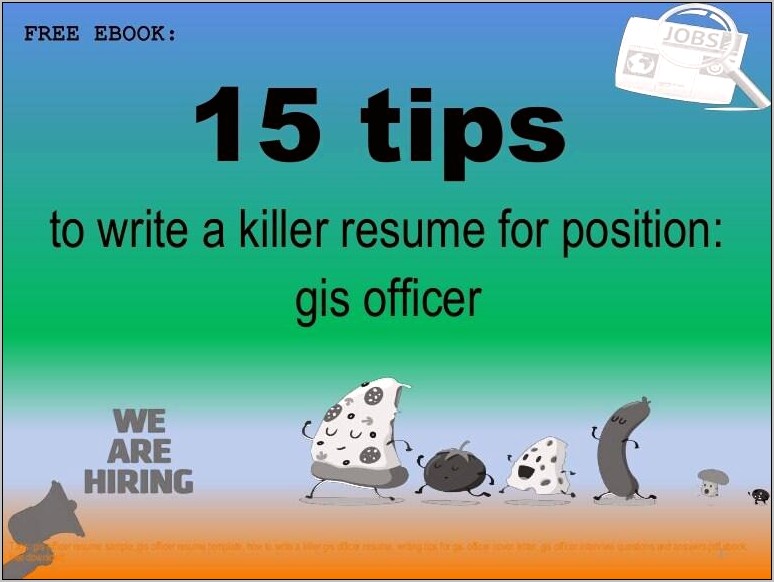 Resume Format For Gis Job