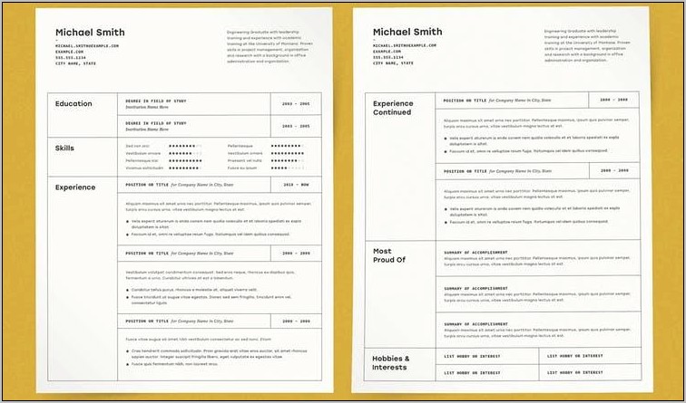 Resume Format With Lot Of Experience