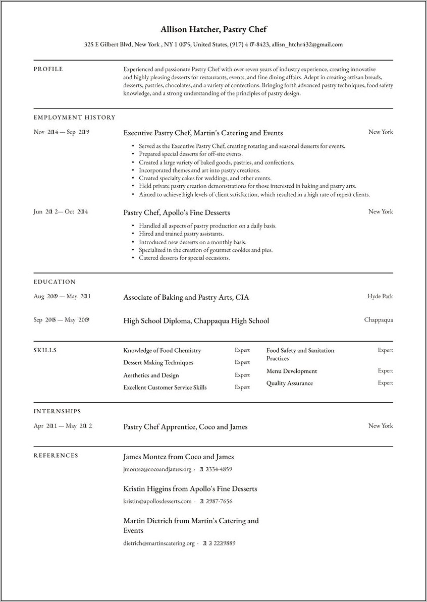 Resume Header Examples If Prep Cook