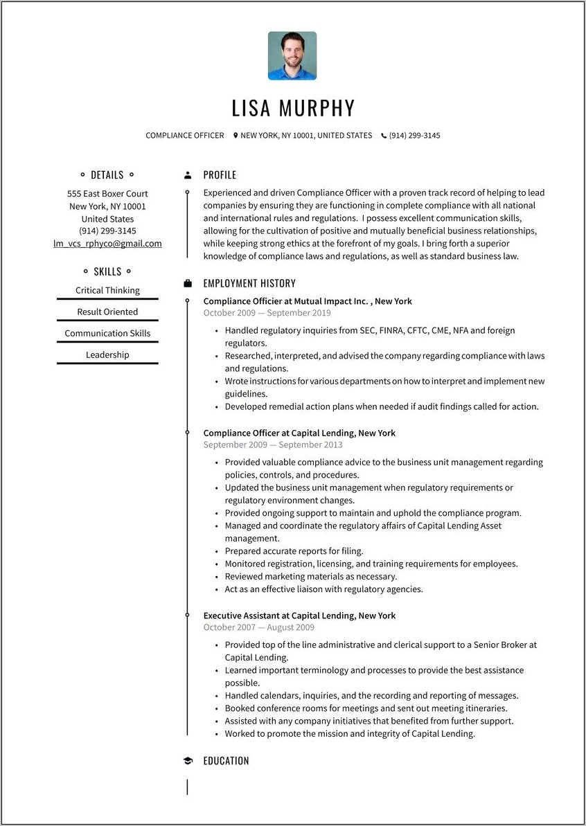 Resume Highlights Of Qualifications Sample