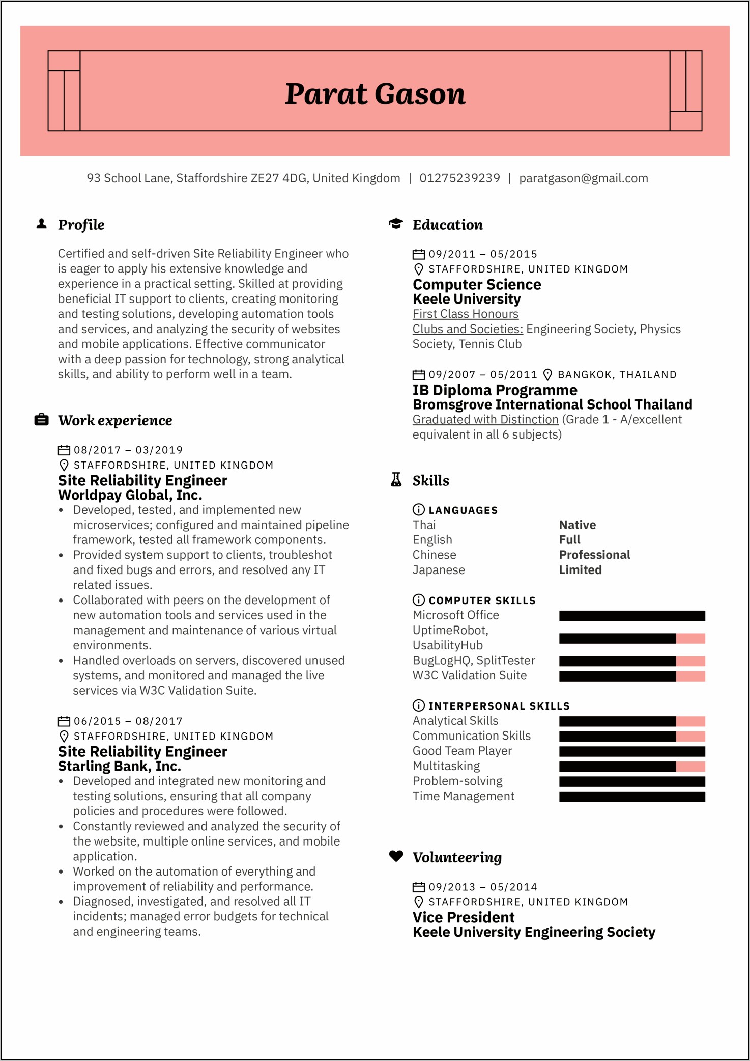 Resume Improve Communication With Staff Example