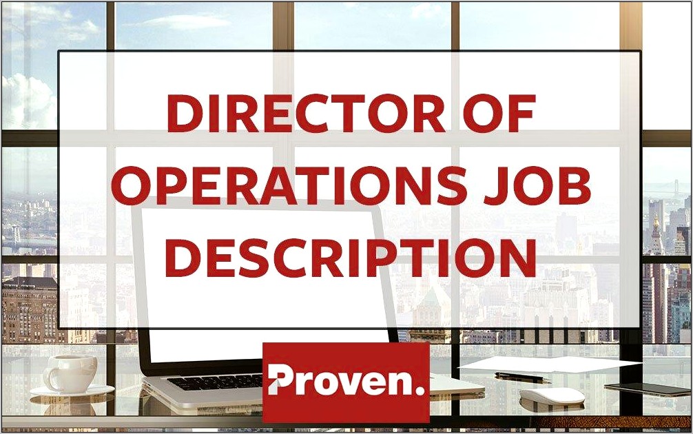 Resume Job Description For Operations Of Nonprofit